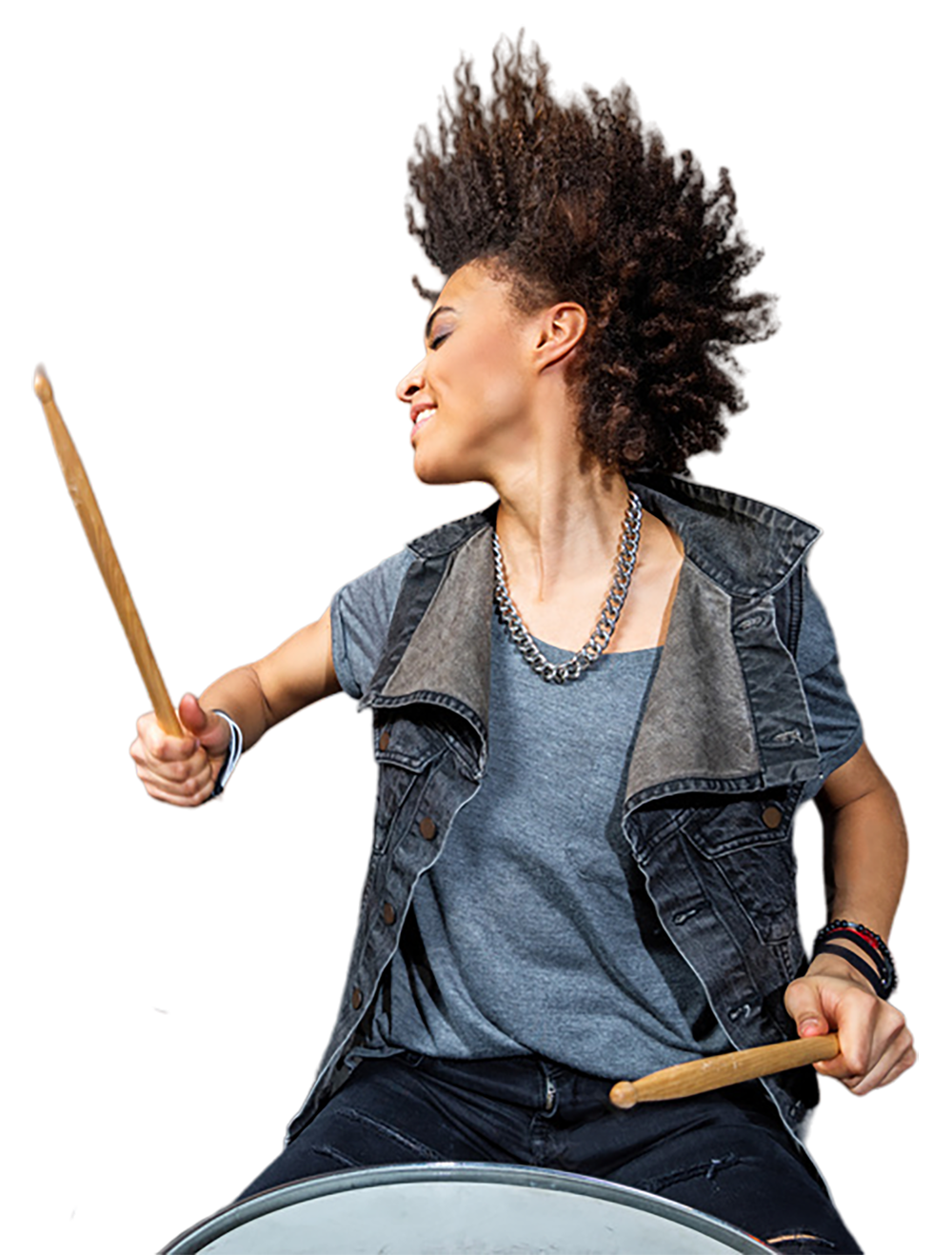 Young Woman Drummer